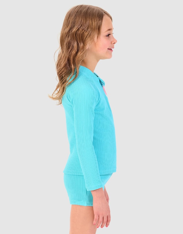 Seafolly - Textured Rashie Boyleg Set - Kids