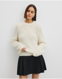 Country Road - Fluffy Crew Neck Knit
