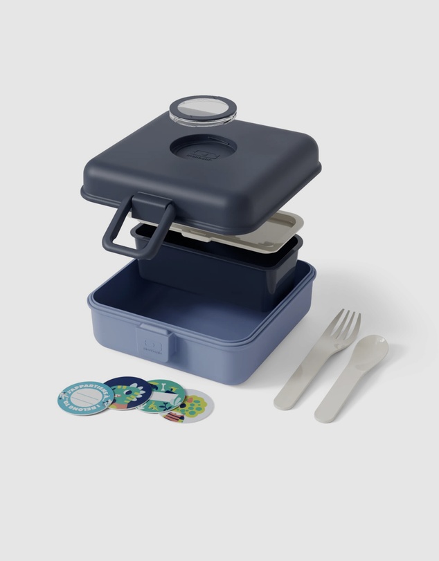 Monbento - Monbento Mb Sandwich Lunch Box Snacky - Blue Infinity