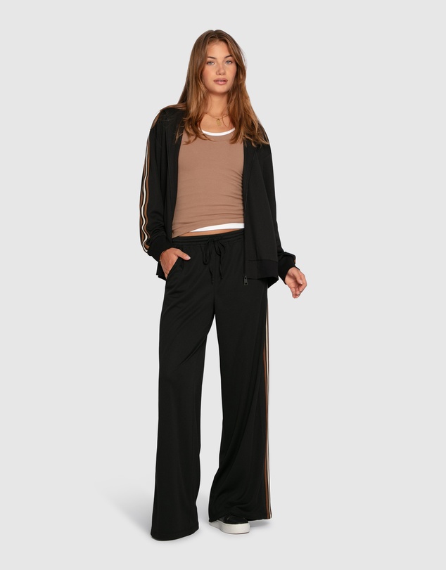 Belle & Bloom - Beach Front Striped Wide Leg Pants