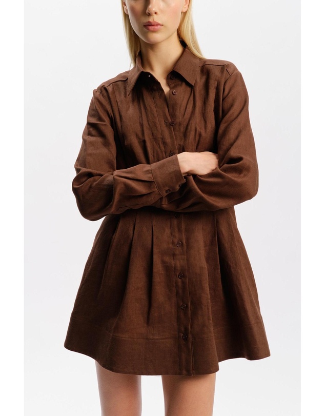 Bardot - Dianna Linen Shirt Dress