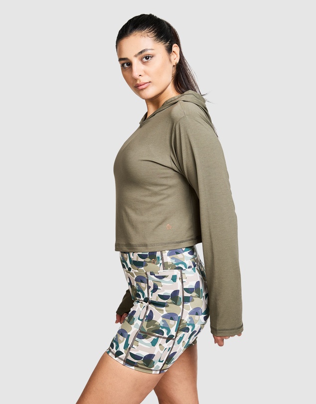 BAHE - Zephyr Short Boxy Hooded Tee