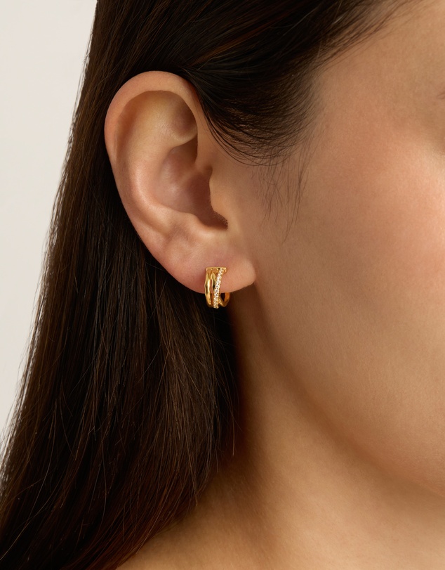 By Charlotte - Entwined Hearts Hoops