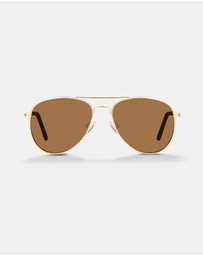 Eclectics - Riley Sunglasses - Polarised Gold