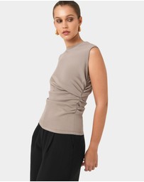 Forcast - Lulu Ruched Top