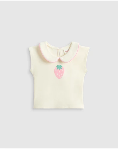 Seed Heritage - Strawberry Collar Tee