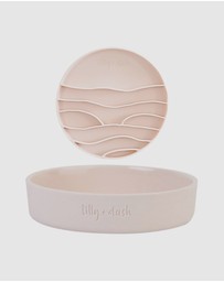 Lilly + Dash - Cat Food Water Bowl & Insert Combo