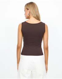 Dazie - Eden Knot Front Top