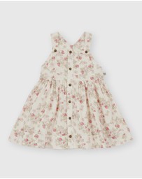 Goldie + Ace - Strawberry Fields Pinafore Dress - Babies-Kids