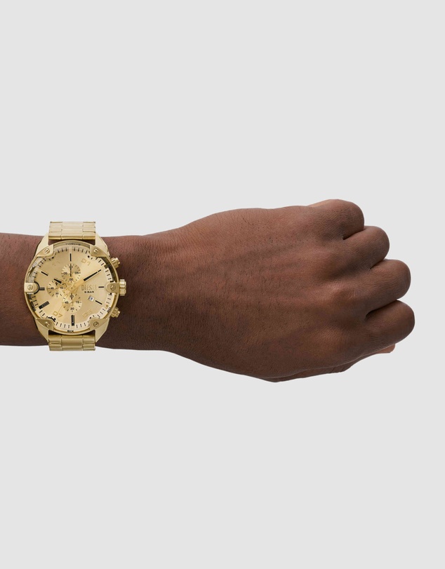 Diesel - Spiked Gold-Tone Chronograph Watch