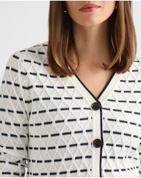 David Lawrence - Decora Cable Knit Cardigan