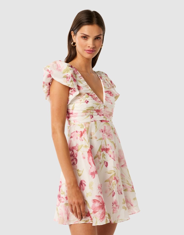 Forever New - June Ruched V Neck Mini Dress