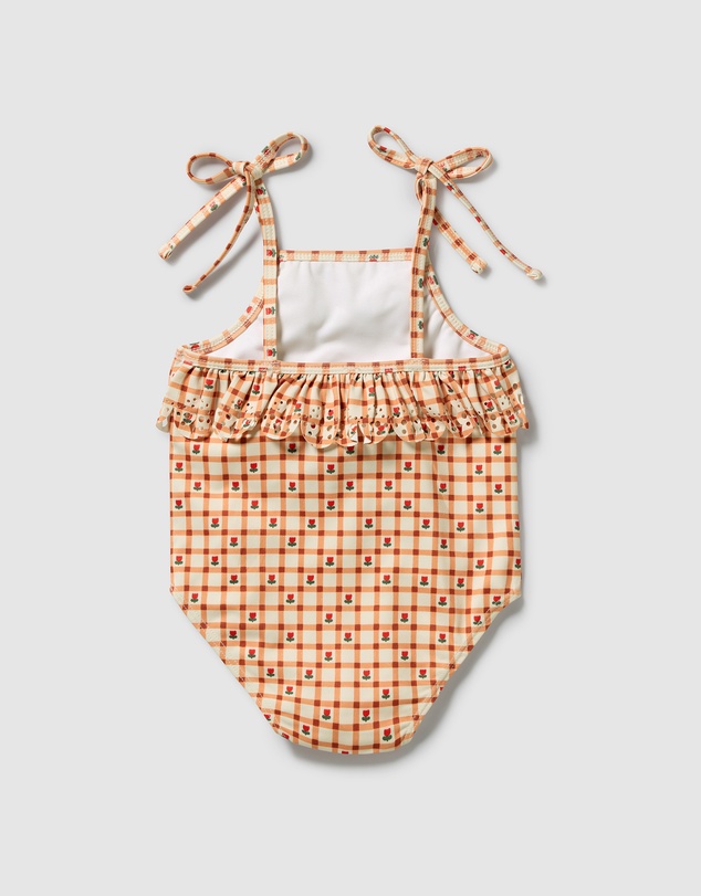 Wilson & Frenchy - Checkerberry Cutwork Swimsuit - Babies-Kids