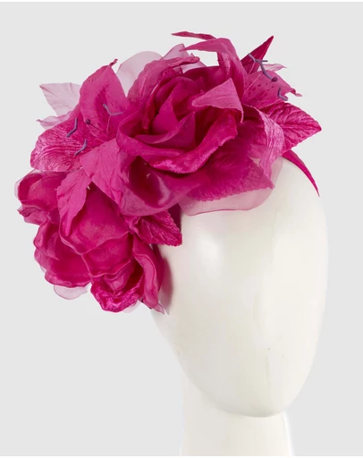 Max Alexander - Large Fuchsia Flower Headband Fascinator