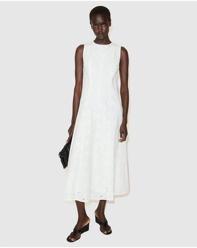 M.N.G - Embroidered Midi Dress