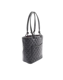 Pre-Loved by Azura Reborn - Pre-Loved Medium Lambskin Cambon Ligne Tote