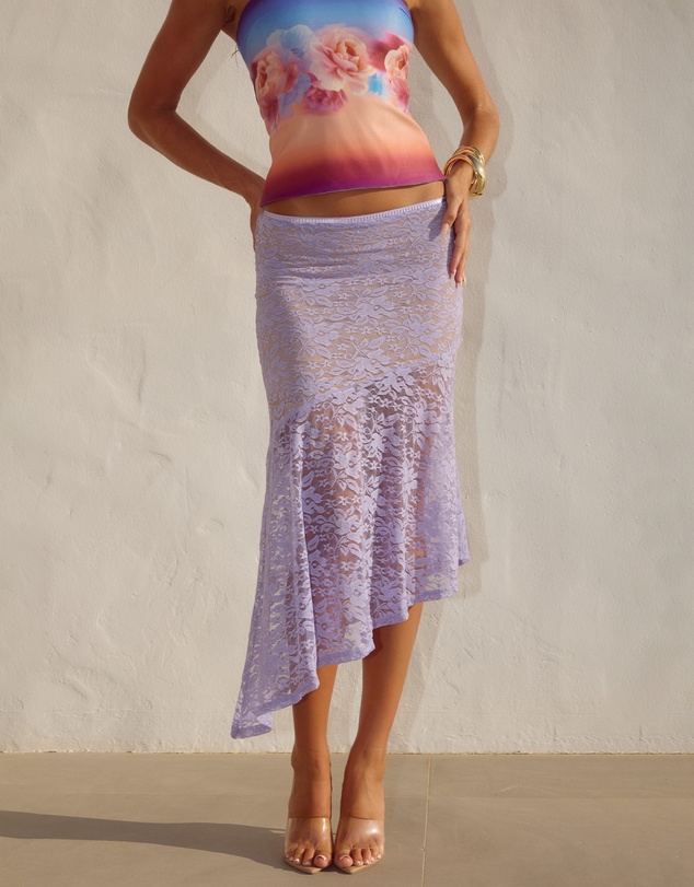 Runaway the Label - Ava Flounce Midi Skirt