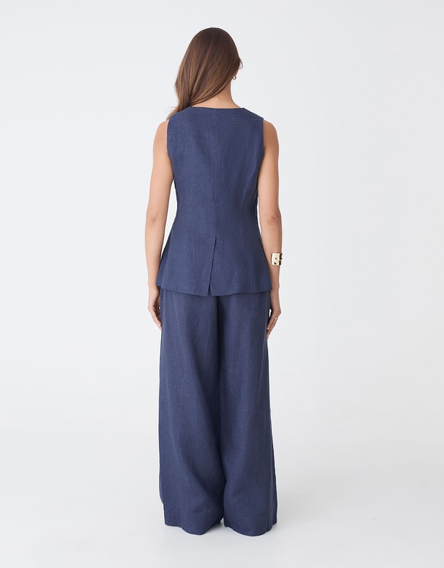Forcast - Ami V-Neck Linen Vest