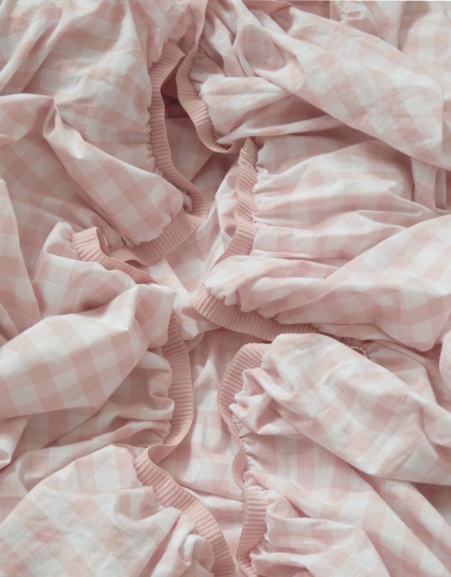 Sheet Society - Leo Washed Cotton Gingham Full Sheet Set