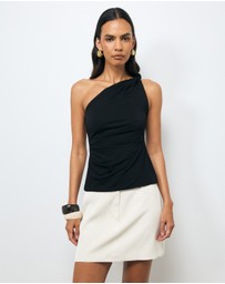 AERE - Manon One Shoulder Top