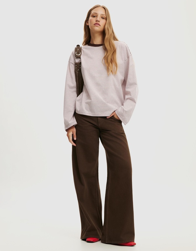 Cotton On - Boxy LS Top