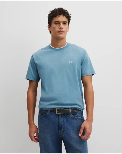 Country Road - Australian Cotton Cr Logo Tipped T-shirt