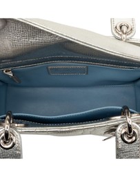 Pre-Loved by Azura Reborn - Pre-Loved Small Metallic Grained Calfskin Cannage My ABCDior Lady Dior