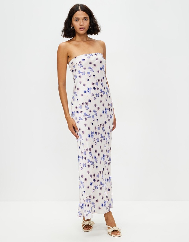 Third Form - Blue Bell Bias Strapless Dress