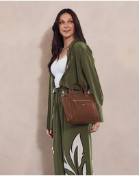 Pierre Cardin - Pierre Cardin Ladies Leather Mini Tote Crossbody Bag