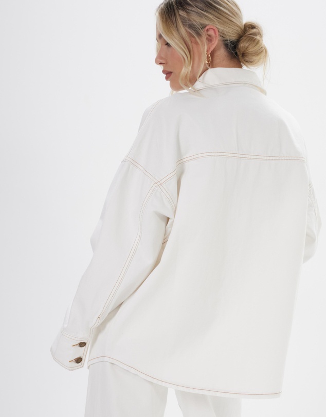 Dazie - London Fever Denim Shacket