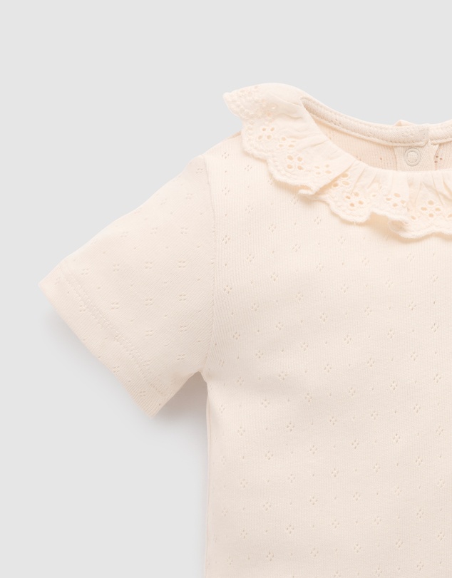Purebaby - Pointelle Bodysuit-Kids-Babies