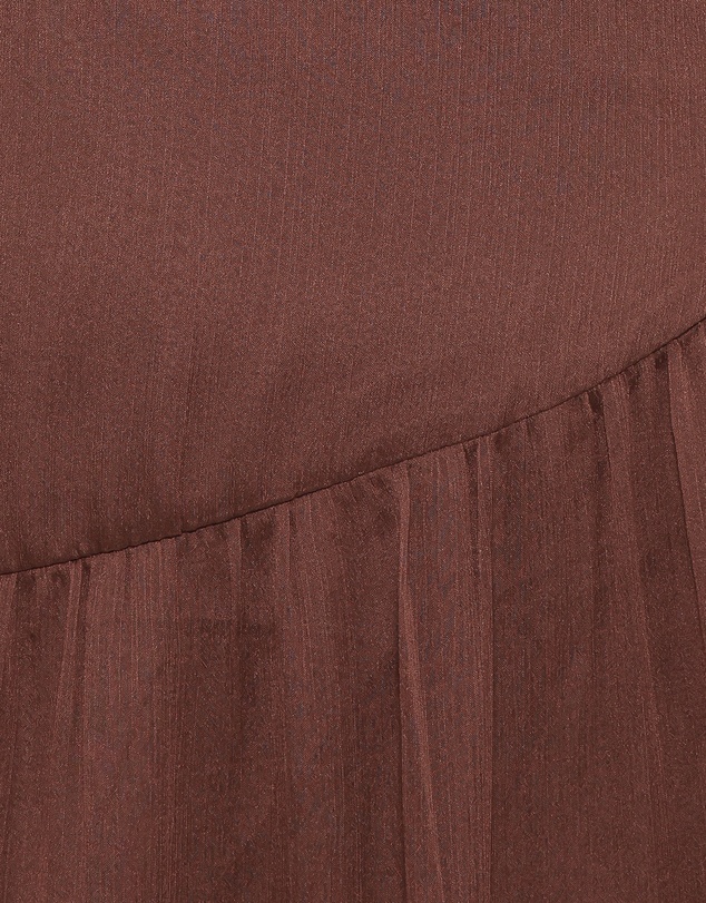 Petal & Pup - Julip Sheer Long Sleeve Maxi Dress - Brown