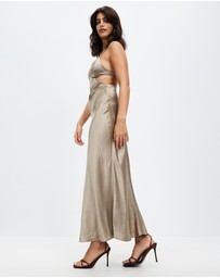 Third Form - Crush Bias Tri Midi Dress
