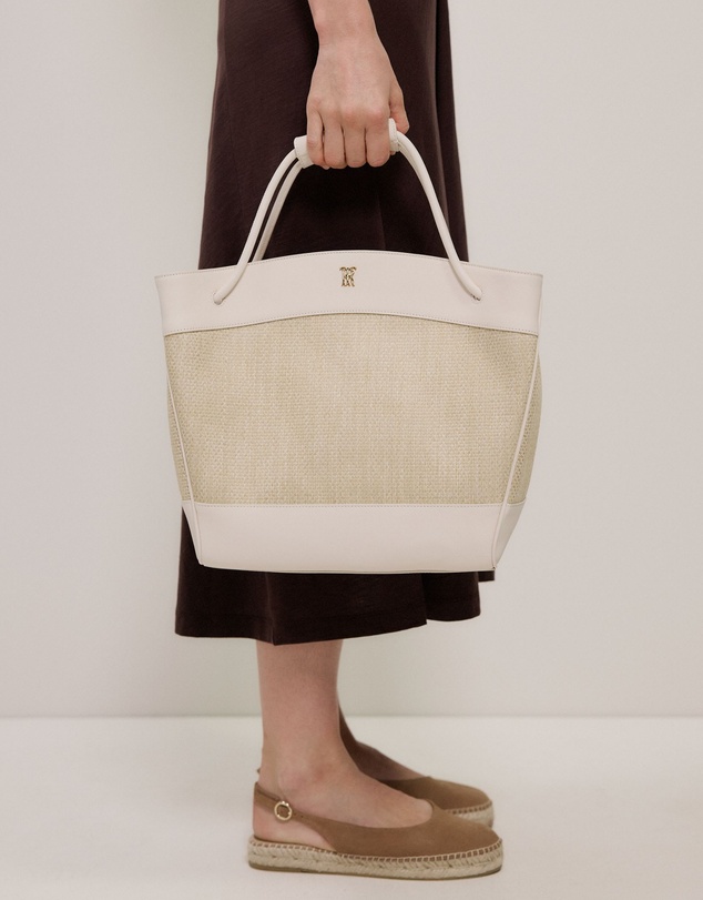 Trenery - Caelis Woven Bag in Alabaster