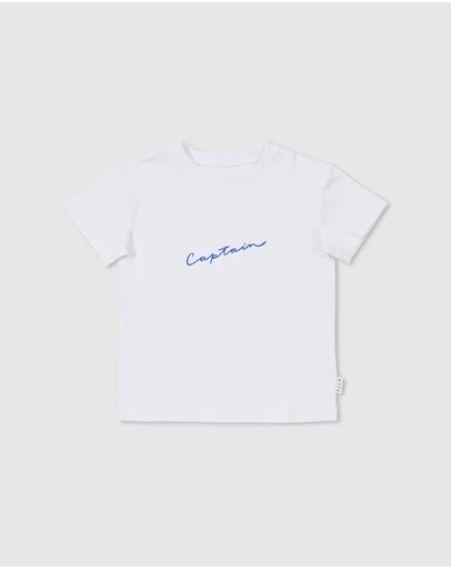 Olive & The Captain - Captain Everyday Tee - White