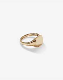 Michael Hill - Square Signet Ring in 10kt Yellow Gold