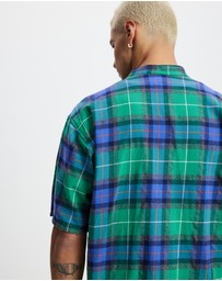 Surrounded By Ghosts - The Silver Slim Cotton Flannelette Shirt