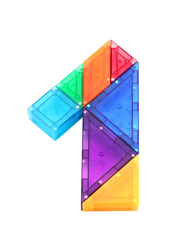 Magnetika - Magnetic Tile Tangram 61 Piece