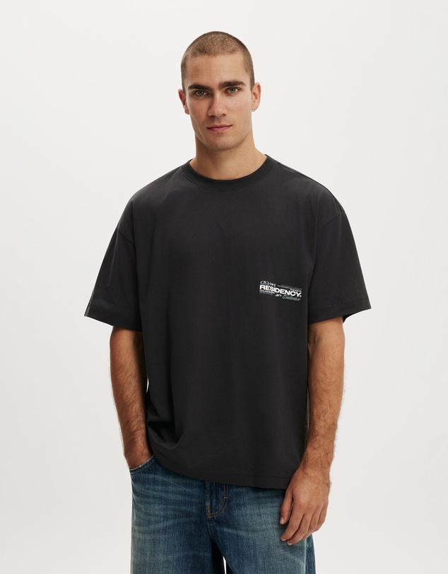 Cotton On - Box Fit Text T-Shirt