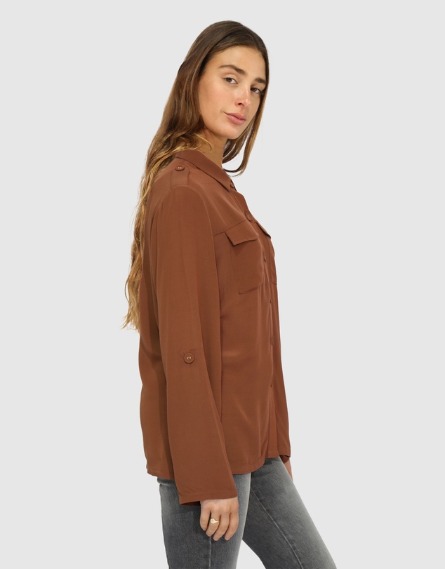Belle & Bloom - Eclipse Rolled Sleeve Blouse