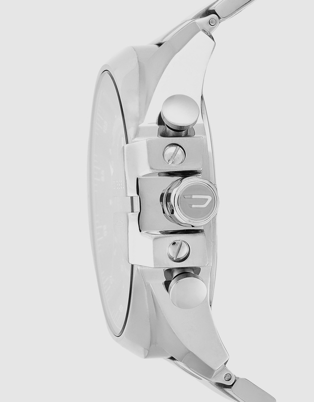 Diesel - Mega Chief Silver Tone Chronograph Watch