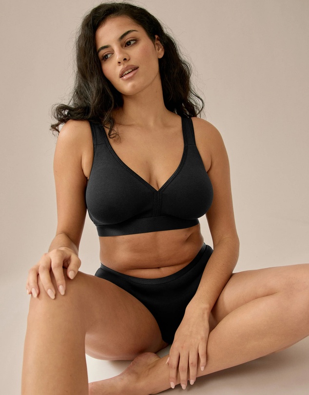 Naturana - Athleisure Cotton Padded Strap Wirefree Bra