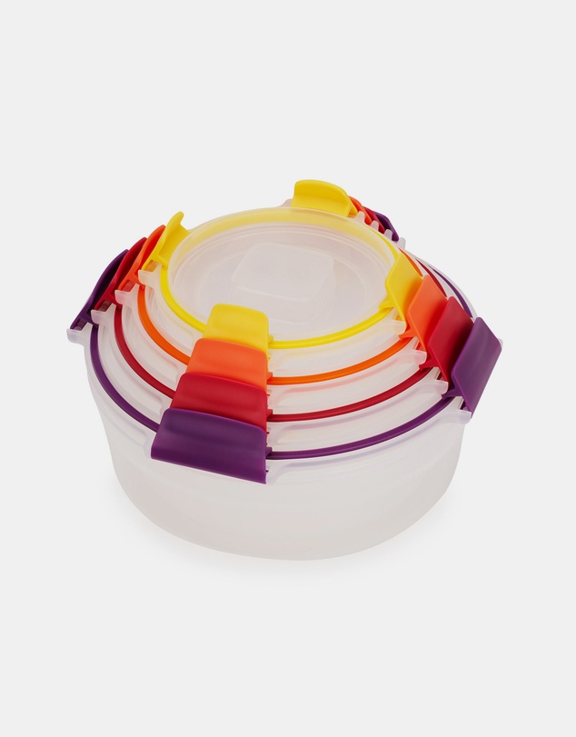 Joseph Joseph - Nest™ Lock 4-piece Round Multi-size Storage Container Set (Multicolour)