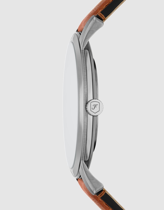 Fossil - Minimalist Brown Analogue Watch