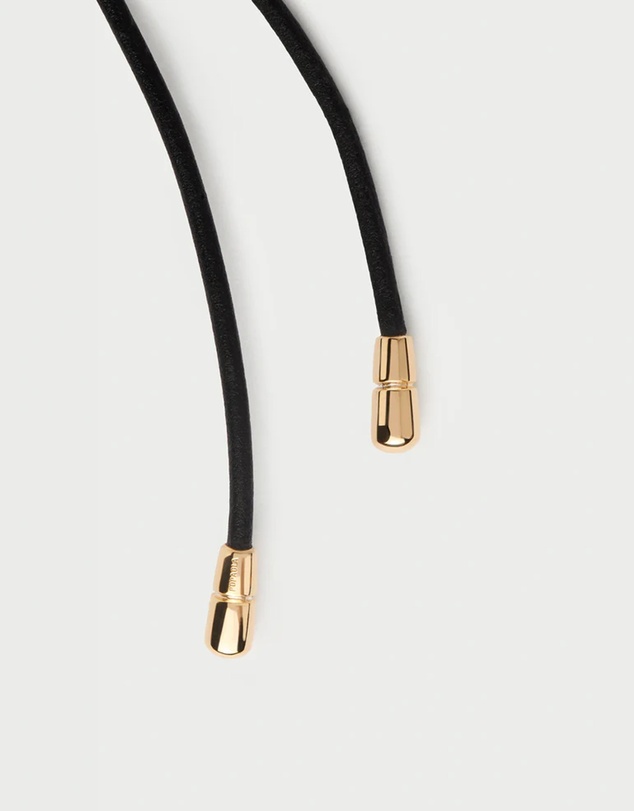 PDPAOLA - Sodalite Drop Pendant Leather Necklace