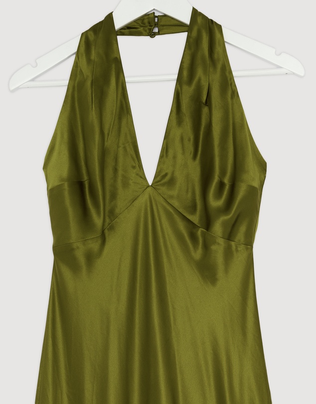 Revibe - Repaired Reformation Daniela Silk Dress - AU 8