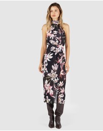 Amelius - Blushing Orchid Midi Dress