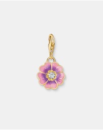 THOMAS SABO - THOMAS SABO Violet Flower Gold Charm