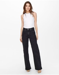 ONLY - Juicy High Waisted Wide Leg Jeans