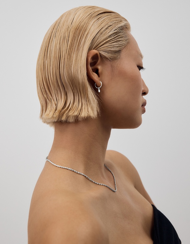 SAINT VALENTINE - Indi Mini Hoops - Silver - ICONIC EXCLUSIVE
